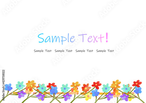 花 カラフル フレーム