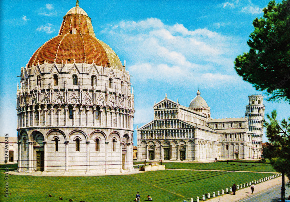 pisa cathedral of the city 70s