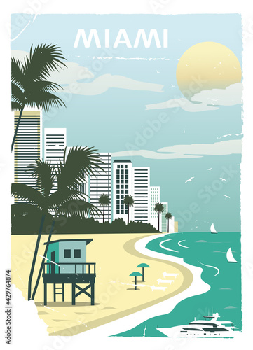 Miami city in old style