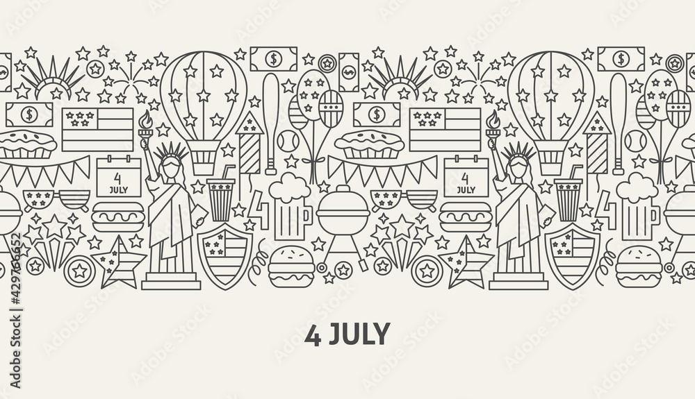 4 July Banner Concept