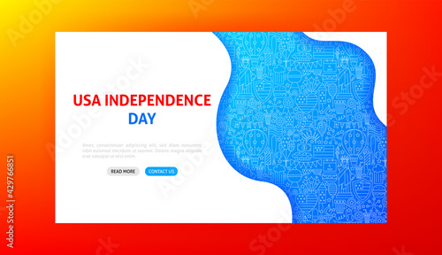 USA Independence Day Landing Page