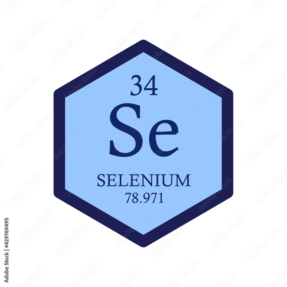 Se Selenium Non reactive metal Chemical Element Periodic Table. Hexagon vector illustration, simple clean style Icon with molar mass and atomic number for Lab, science or chemistry education. Se Selenium Non reactive metal Chemical Element Periodic Table. Hexagon vector illustration, simple clean style Icon with molar mass and atomic number for Lab, science or chemistry education.