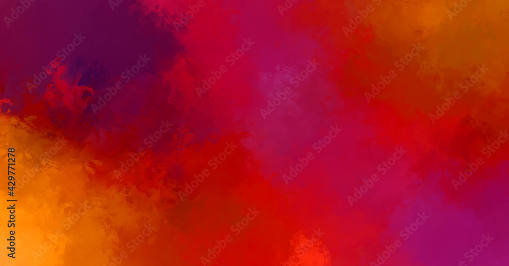 Creative abstract painting. Background with artistic brush strokes. Colorful and vibrant illustration. Painted art.