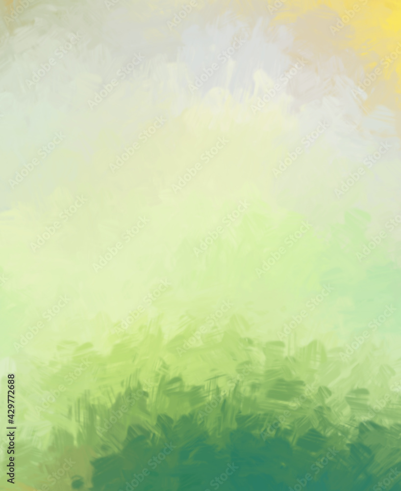 Brushed Painted Abstract Background. Brush stroked painting. Strokes of paint. 2D Illustration.