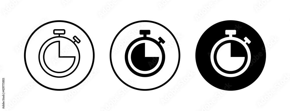 Clock vector icons set. Time icon vector. Clock vector icon Clock vector icons set. Time icon vector. Clock vector icon