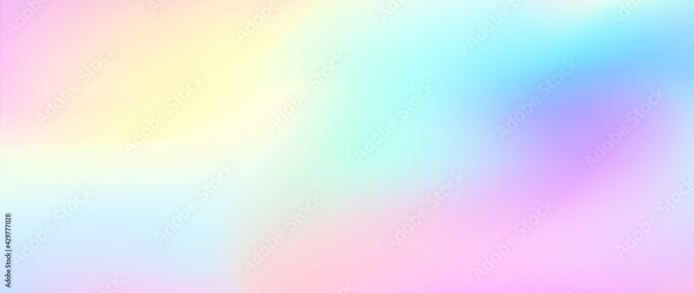 Unicorn colorful background, rainbow pattern, glitter vector texture, pastel fantase design, universe holographic style. - obrazy, fototapety, plakaty 
