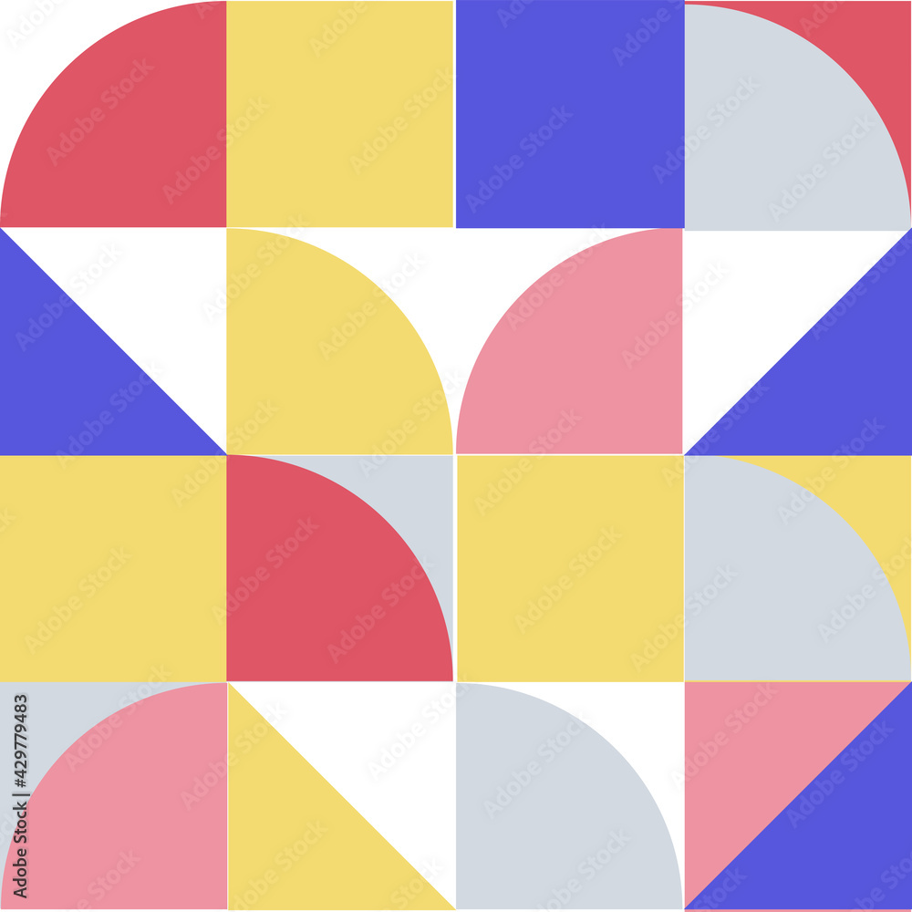 contemporary abstract mid-century modern retro geometric seamless pattern background vector illustration contemporary abstract mid-century modern retro geometric seamless pattern background vector illustration