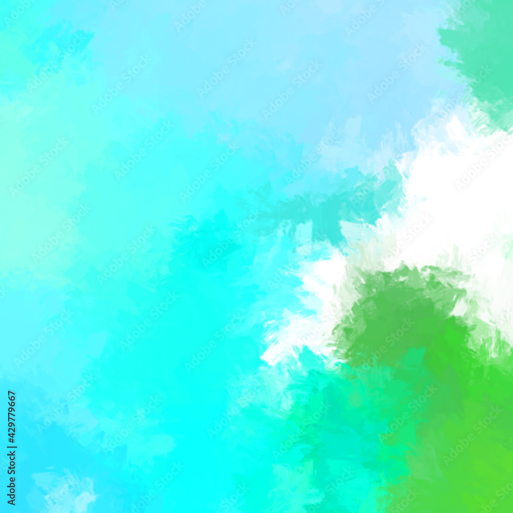 Fototapeta premium Brushed Painted Abstract Background. Brush stroked painting. Artistic vibrant and colorful wallpaper.