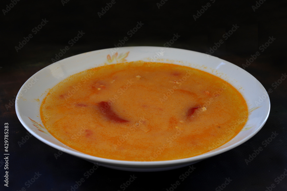 Turkish style flour tarhana soup Turkish style flour tarhana soup