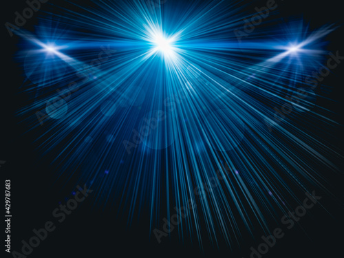 light beam set, ideal for illuminating and highlighting a celebrity or product