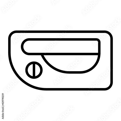 Car door handle Concept Vector Color Icon Design, Motor Vehicle Service and automobile repair shop Symbol, Lorry spare parts Sign, auto mechanic stock illustration