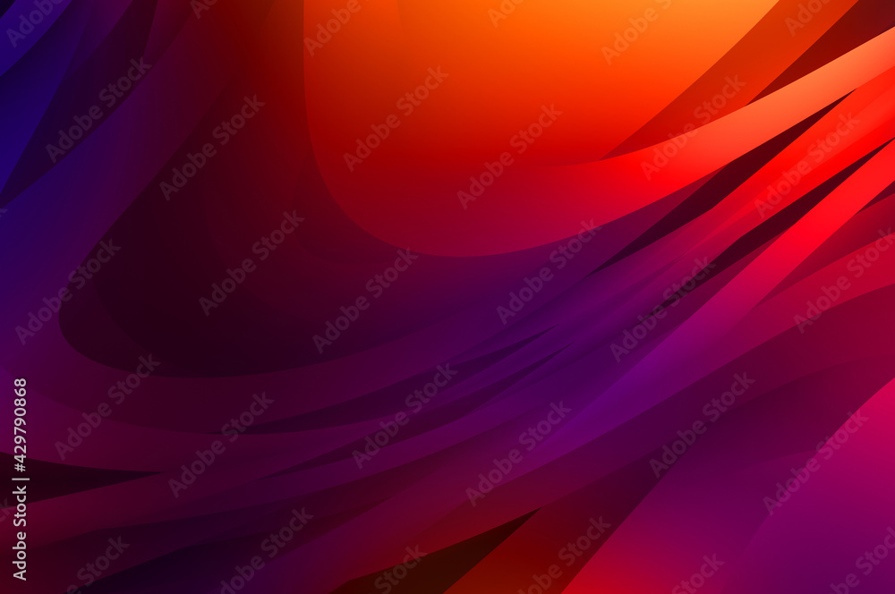 Abstract background with colorful gradient. Vibrant graphic wallpaper with stripes design. Fluid 2D illustration of modern movement. Abstract background with colorful gradient. Vibrant graphic wallpaper with stripes design. Fluid 2D illustration of modern movement.