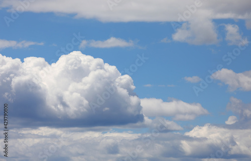 Fototapeta Naklejka Na Ścianę i Meble -  Incredible 3D background with clouds and the blue clear sky