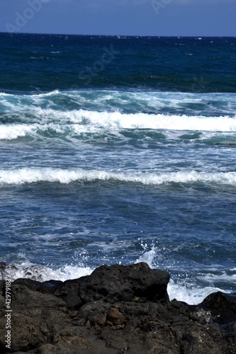 Rocks and waves in the south of Tenerife