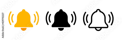 Obraz na plátně Notification bell icon