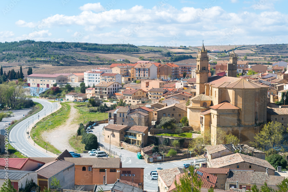 views of elciego basque town, Spain