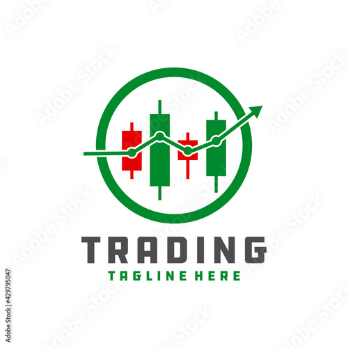 digital trading chart logo