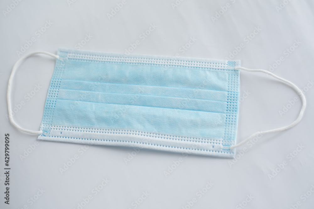 Surgical mask corona virus protection on a white background Surgical mask corona virus protection on a white background