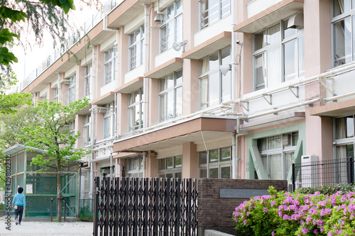 Obraz na płótnie 小学校の門