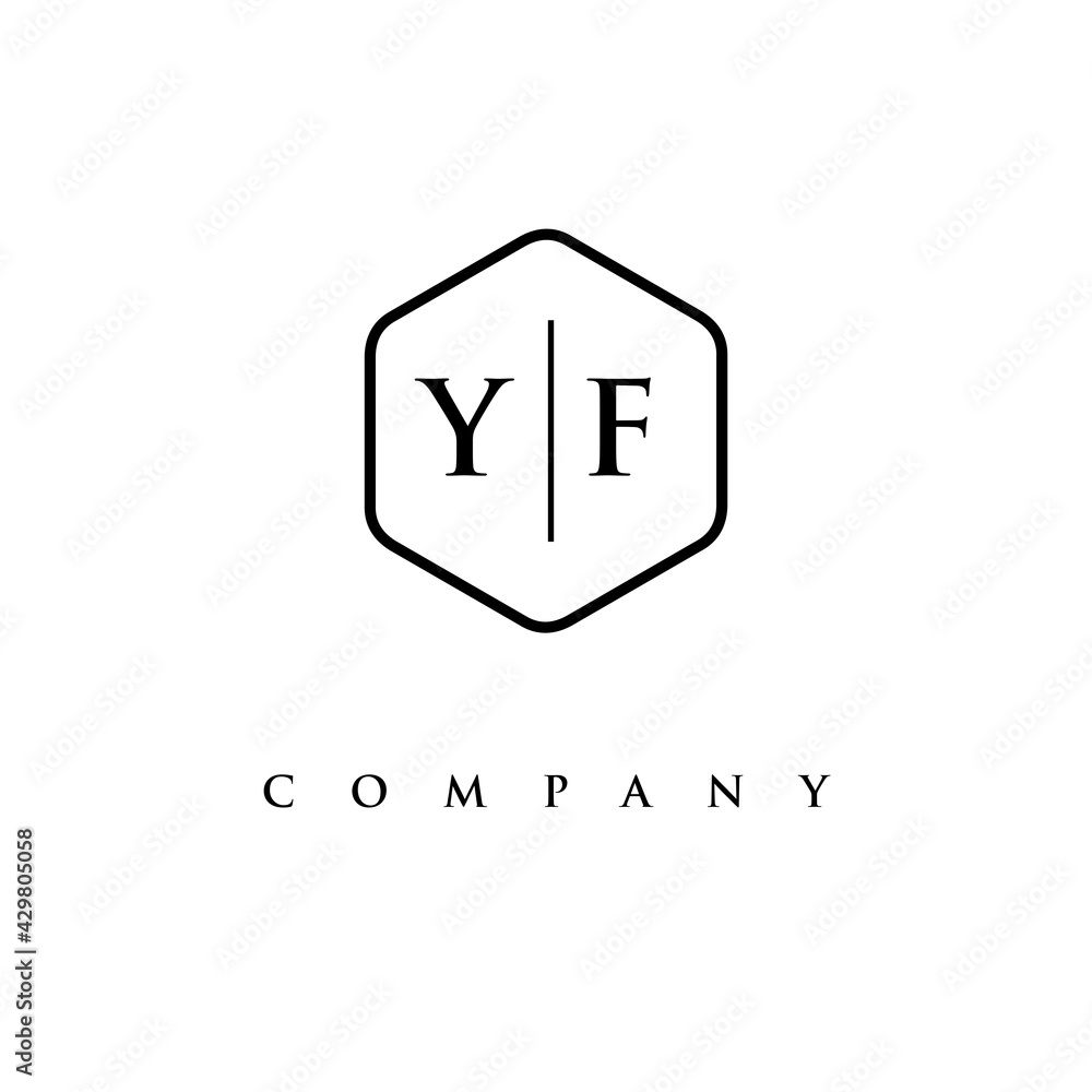 initial YF logo design vector initial YF logo design vector