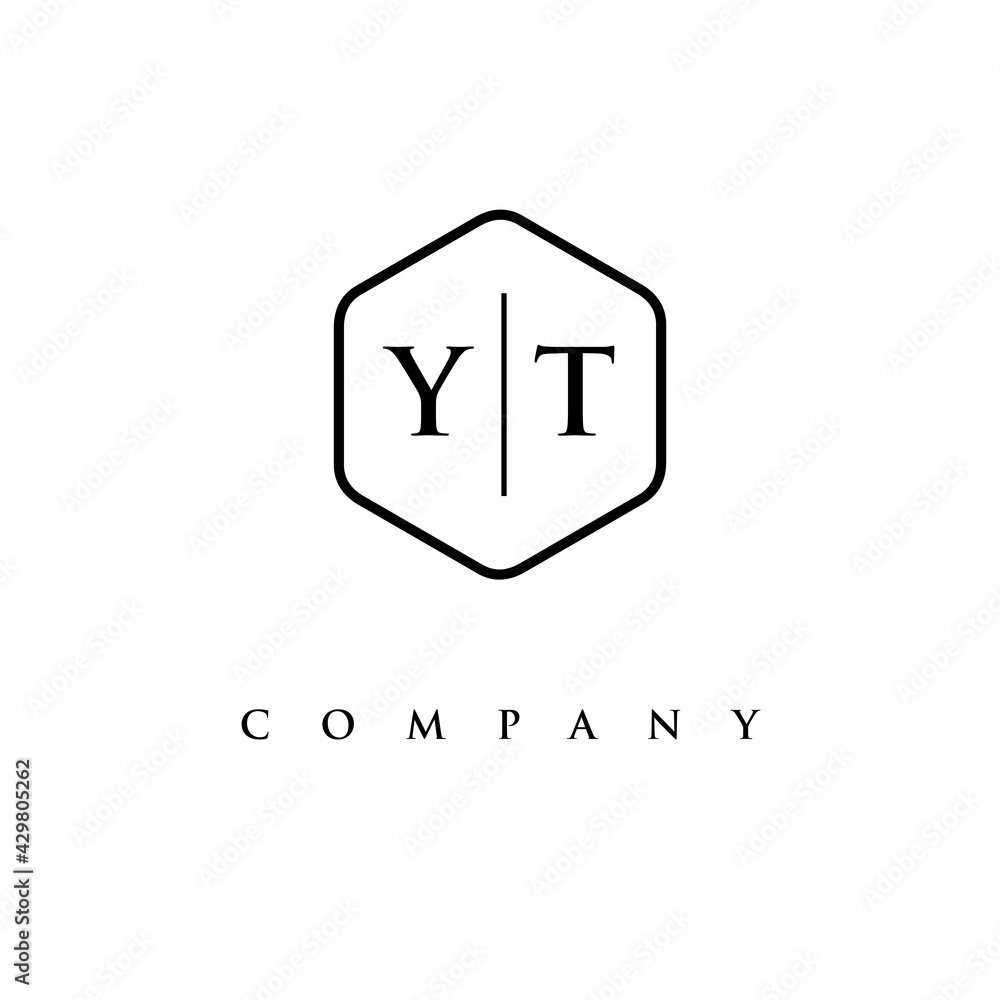 initial YT logo design vector initial YT logo design vector