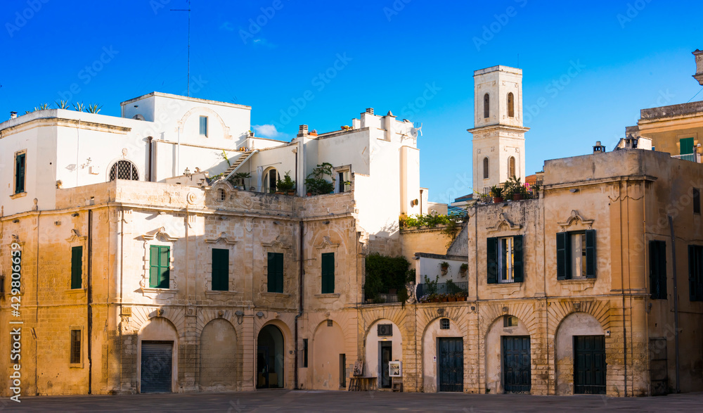 Historic architecture of the city of Lecce, Apulia, Italy