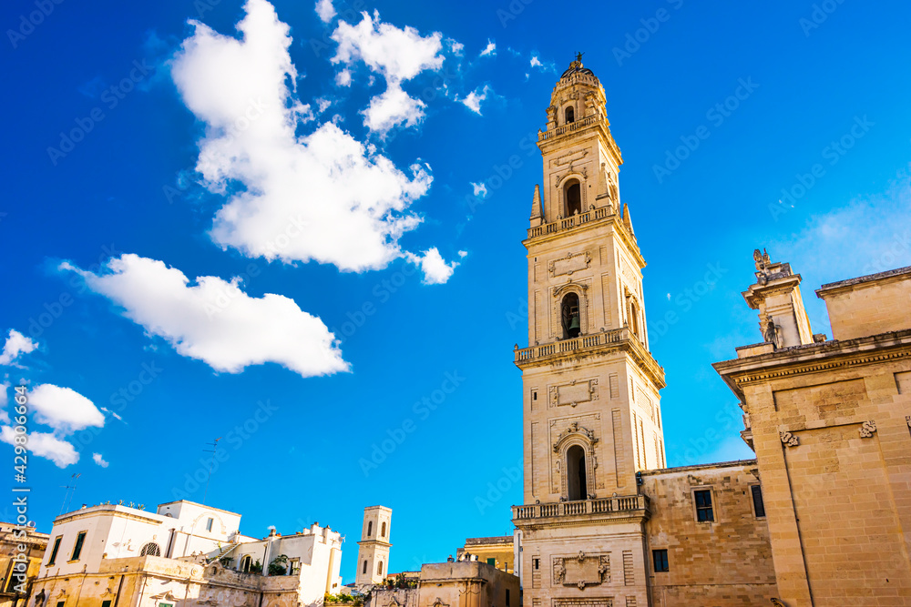Fototapeta premium Cathedral of Maria Santissima Assunta in Lecce, Apulia, Italy