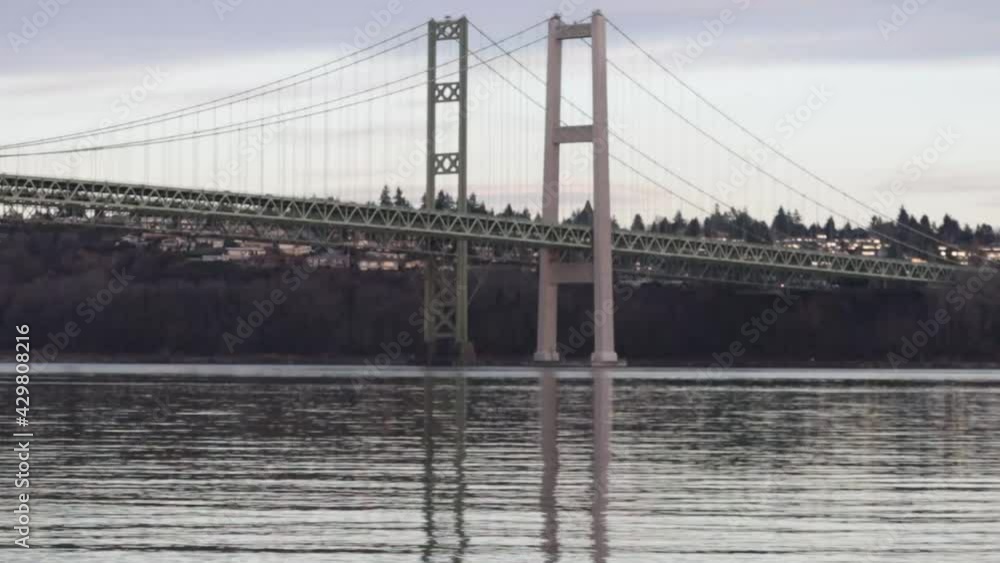 the narrows reflecting in the puget sound under patchy skys the narrows reflecting in the puget sound under patchy skys