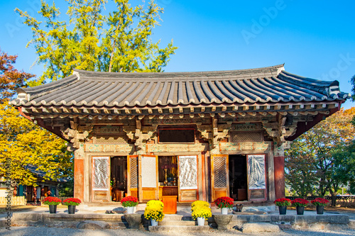 Tiny Buddhist Temple of Bunhwangsa in Gyeongju. photo