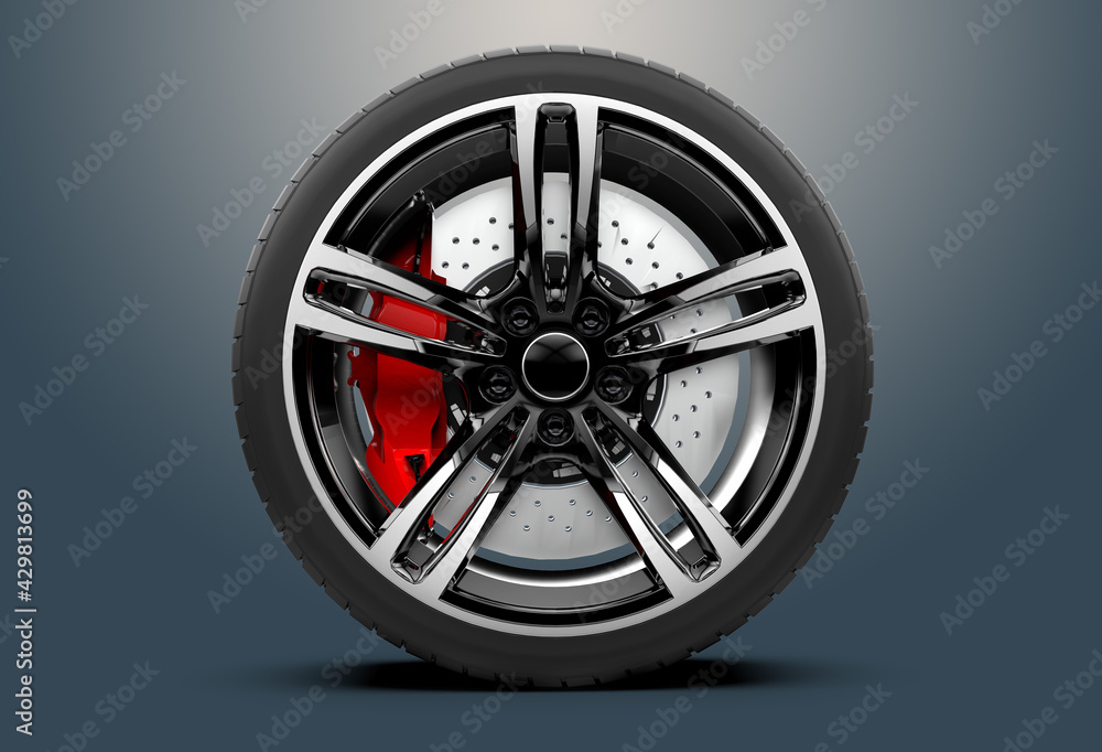 Obraz premium Tire mockup