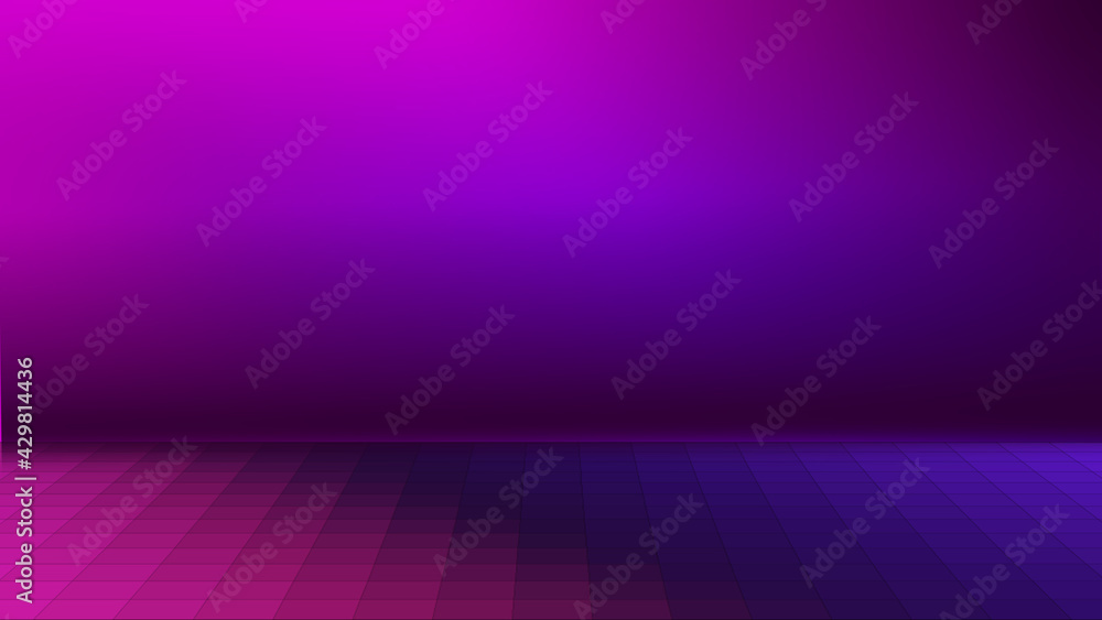 Abstract Background. Gradient Purple Blue on the Floor. Square Texture. Background for your content like as video, gaming, broadcast, streaming, promotion, advertise, presentation, marketing etc.