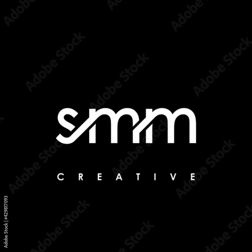 SMM Letter Initial Logo Design Template Vector Illustration