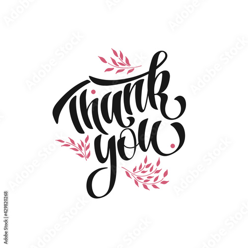 Thank you. Black hand lettering