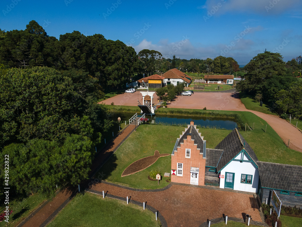 Museu histórico de Carambeí. A cidade teve sua origem na imigração holandesa. Paraná, Brasil, região Sul Museu histórico de Carambeí. A cidade teve sua origem na imigração holandesa. Paraná, Brasil, região Sul