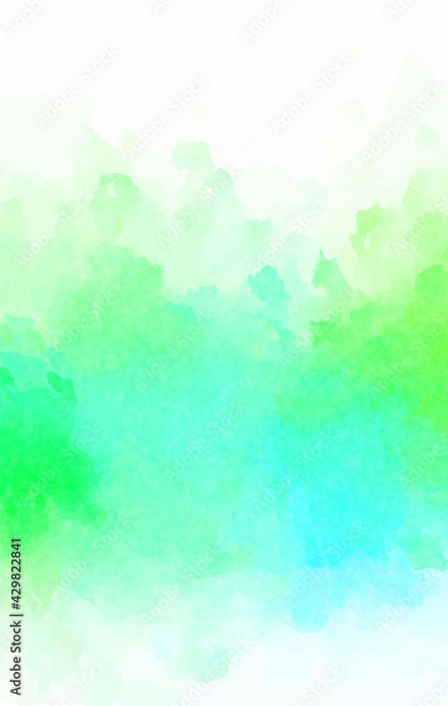 Fototapeta premium Watercolor painted background. Abstract Illustration wallpaper. Brush stroked painting. 2D Illustration.