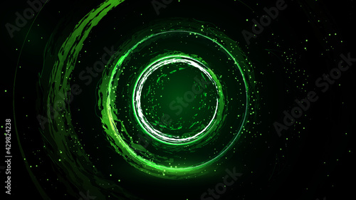  Abstract green banner template. Vector background. Modern abstract Background.
