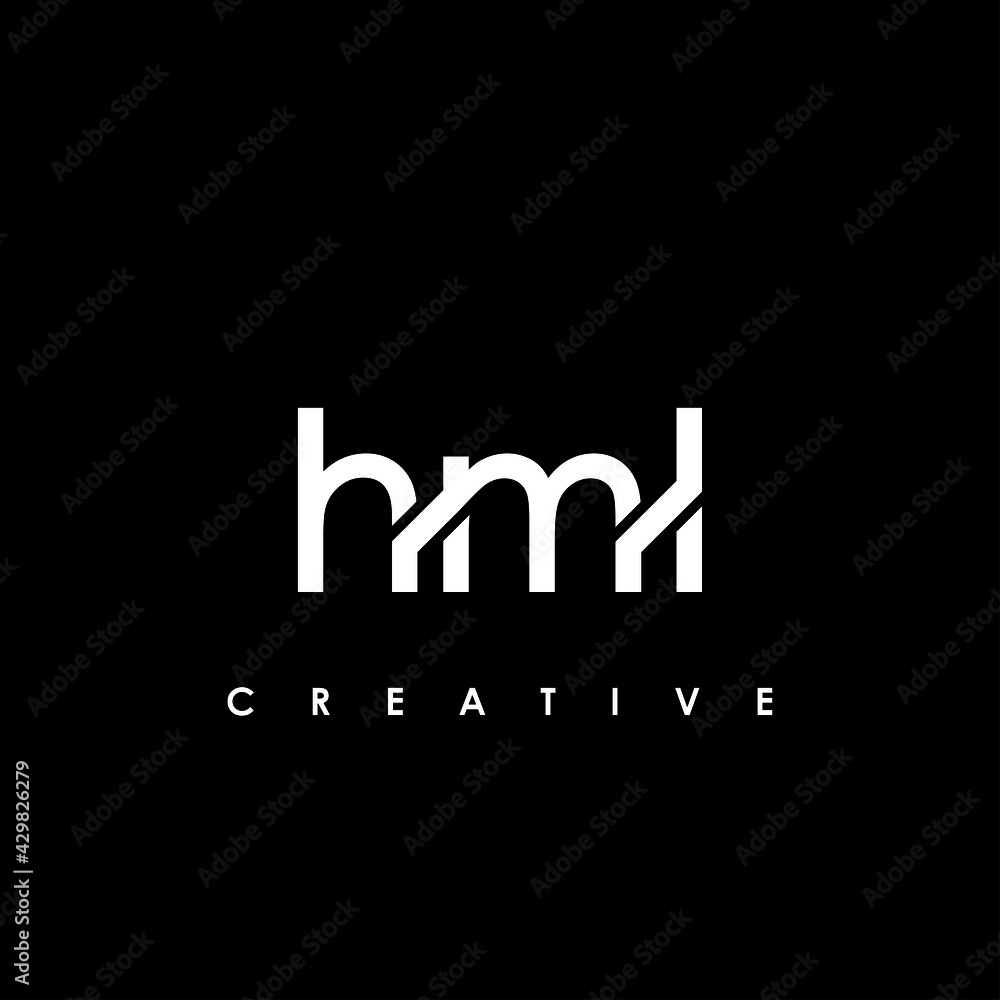 Fototapeta premium HML Letter Initial Logo Design Template Vector Illustration