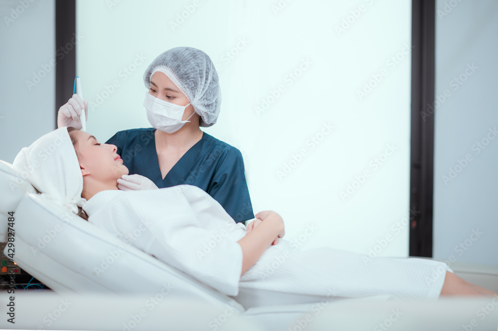 Beauty salon. Cosmetology and professional skin care.