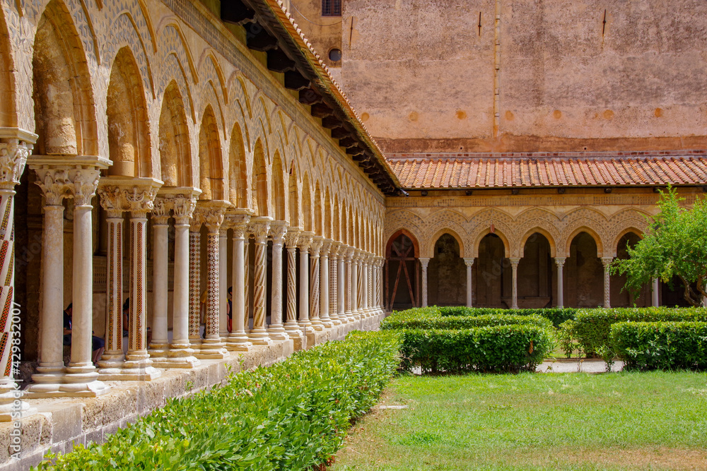 courtyard of Cathedrale of Monreale