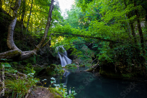 La Vaioaga waterfall  Cheile Nerei National Park  Caras Severin  Romania 