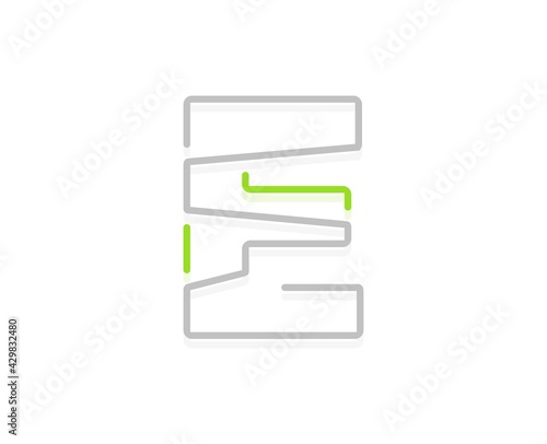 E letter ecology logo. Vector font for bio posters, spa emblem, vegan, herbal and botanical cards etc. Free Download E letter ecology logo. Vector font for bio posters, spa emblem, vegan, herbal and botanical cards etc. - GFXLoad