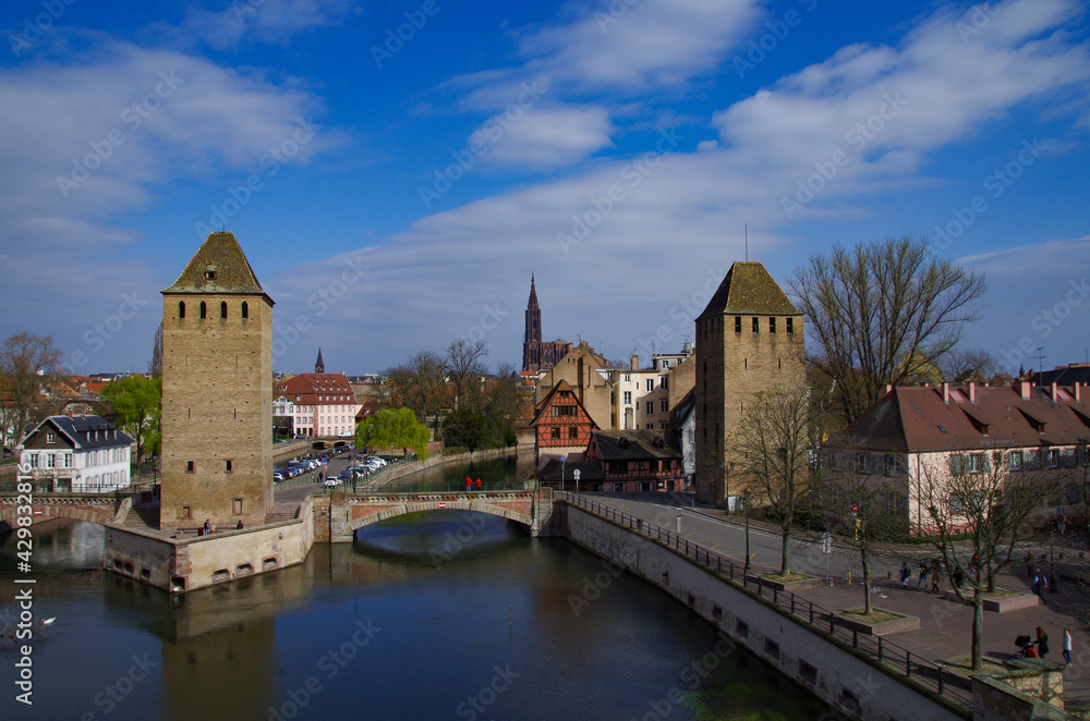 view of the old town of strasbourg
