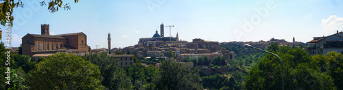 panorama of the city of siena