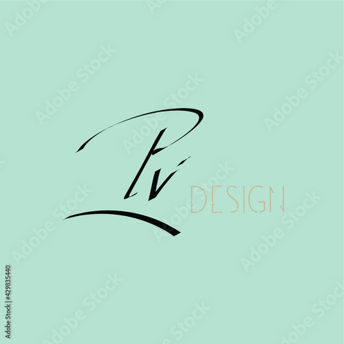 Initial handwriting or handwritten logo for identity