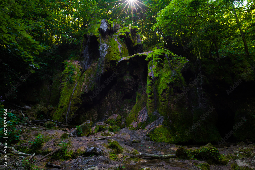Fototapeta premium Beusnita waterfall, Cheile Nerei National Park, Caras Severin, Romania 