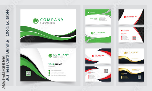 Business cards templates. Modern business cards. Business card with photo, business card photography, business card layout. Blue business card, Orange business card, Yellow business card, Red business