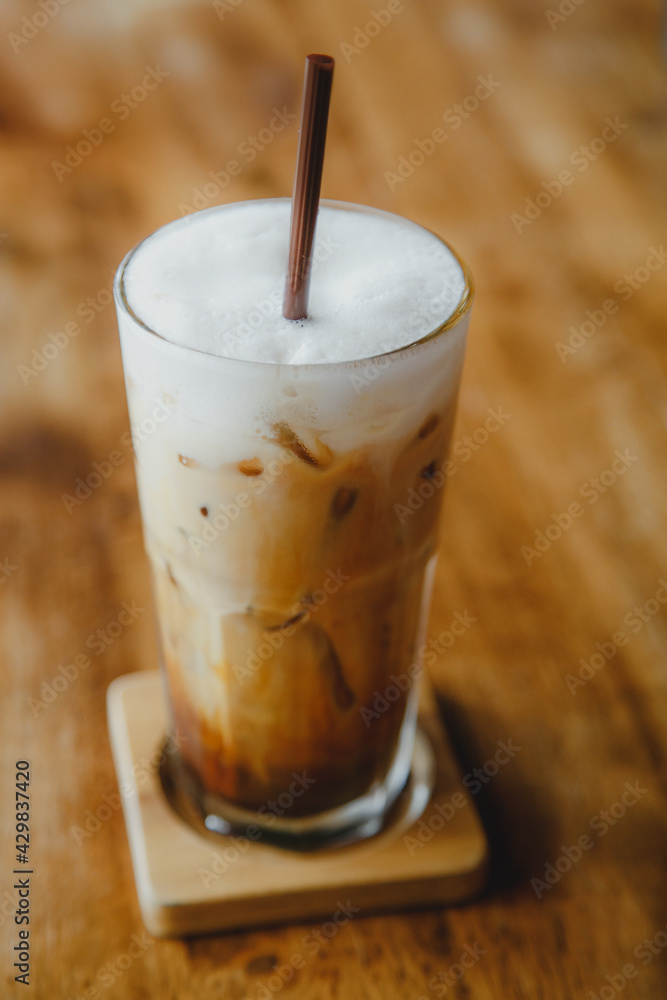 iced coffee with ice and cream iced coffee with ice and cream