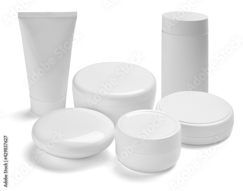 Wallpaper Mural  white cream container jar beauty moisturizer tube soap Torontodigital.ca