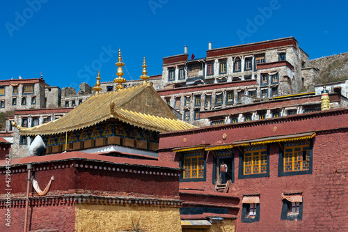 Ganden Monastery - Himalayan Mountains - Tibet