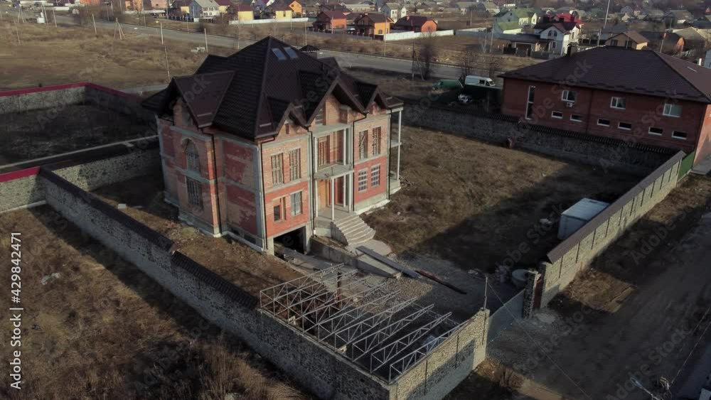 custom made wallpaper toronto digitalAerial drone view of suburban house
